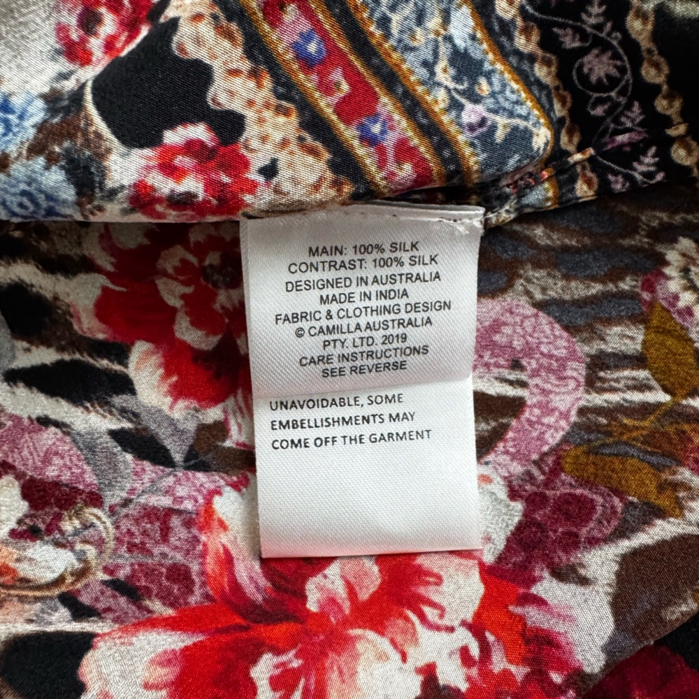 NWOT Camilla V-Neck Racerback Dress Liv a Little S $649 - Picture 7 of 7